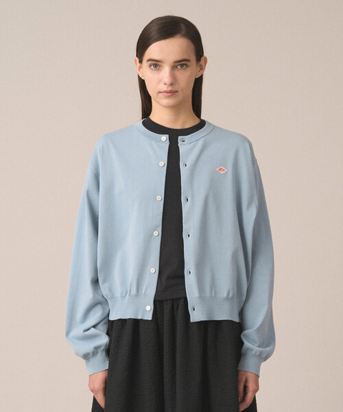 DANTON（ダントン）の「Women's Jersey Knit Crew Neck Cardigan（ニット/セーター・レディース・レッド/ブラック/ライトブルー/グレー/ブルー/ブラウン系その他2・34/36）」の7枚目の写真