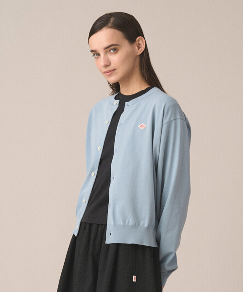 DANTON（ダントン）の「Women's Jersey Knit Crew Neck Cardigan（ニット/セーター・レディース・レッド/ブラック/ライトブルー/グレー/ブルー/ブラウン系その他2・34/36）」の8枚目の写真