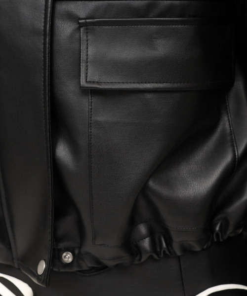 ROYAL PARTY（ロイヤルパーティー）の「アソートオーバーショートジャケット（ライダースジャケット・レディース・ベージュ/ブラック/ブラウン・FREE）」の13枚目の写真