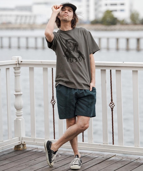 CAMBIO（カンビオ）の「mt10270- プリントT（Jesus） Tシャツ(CASD-176)（Tシャツ/カットソー・メンズ・ホワイト系その他/ネイビー系/スミクロ・XL/L/M/S）」の7枚目の写真