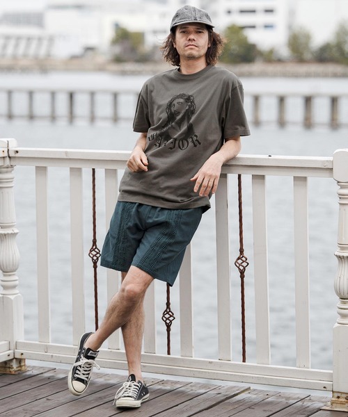 CAMBIO（カンビオ）の「mt10270- プリントT（Jesus） Tシャツ(CASD-176)（Tシャツ/カットソー・メンズ・ホワイト系その他/ネイビー系/スミクロ・XL/L/M/S）」の8枚目の写真