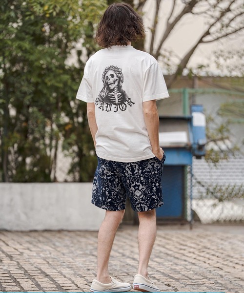 CAMBIO（カンビオ）の「mt10270- プリントT（Jesus） Tシャツ(CASD-176)（Tシャツ/カットソー・メンズ・ホワイト系その他/ネイビー系/スミクロ・XL/L/M/S）」の16枚目の写真