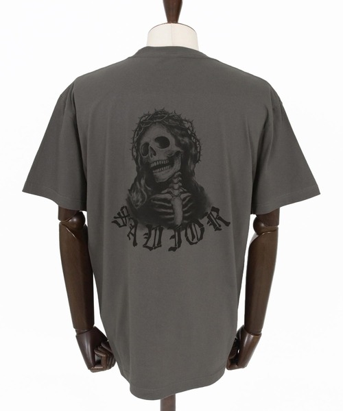 CAMBIO（カンビオ）の「mt10270- プリントT（Jesus） Tシャツ(CASD-176)（Tシャツ/カットソー・メンズ・ホワイト系その他/ネイビー系/スミクロ・XL/L/M/S）」の22枚目の写真