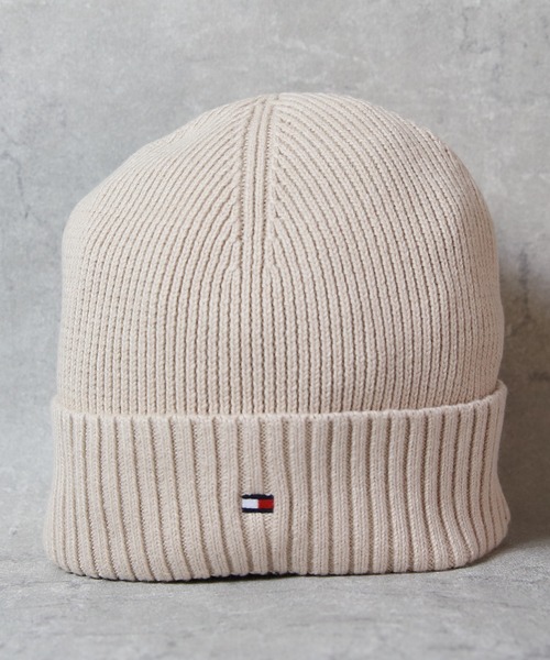 TOMMY HILFIGER(トミーヒルフィガー)の「TOMMY HILFIGER ニット帽 ビーニー(ニットキャップ/ビーニー・メンズ・クリーム/ブルー/グレー/ブラック・FREE)」の8枚目の写真