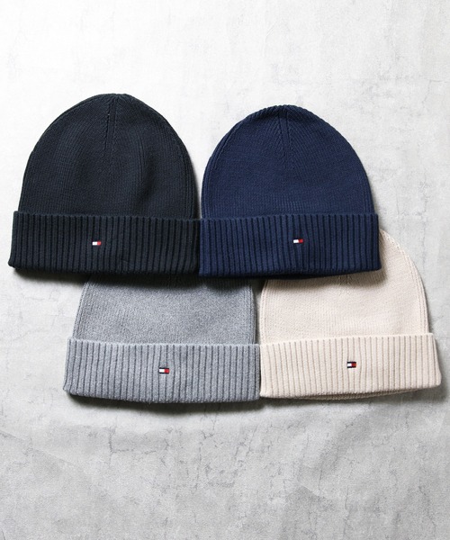 TOMMY HILFIGER(トミーヒルフィガー)の「TOMMY HILFIGER ニット帽 ビーニー(ニットキャップ/ビーニー・メンズ・クリーム/ブルー/グレー/ブラック・FREE)」の10枚目の写真