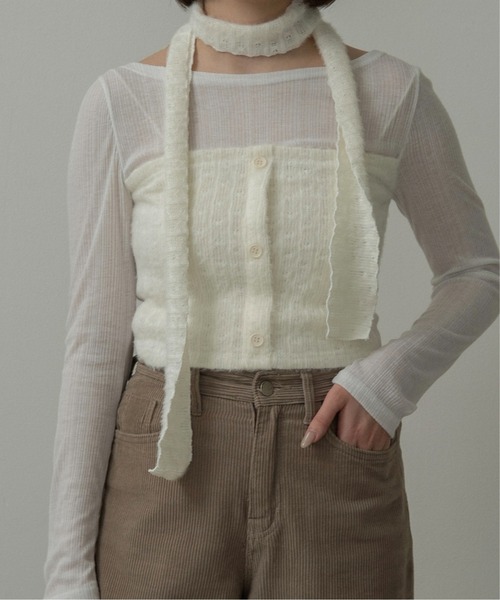tie set docking bustier tops / タイセットドッキングビスチェ