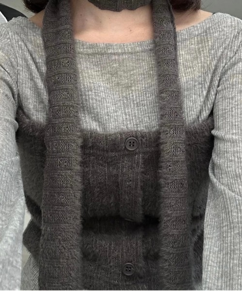 lawgy(ラウジー)の「tie set docking bustier tops / タイセットドッキングビスチェトップス(その他トップス・レディース・ホワイト/グレー・FREE)」の18枚目の写真