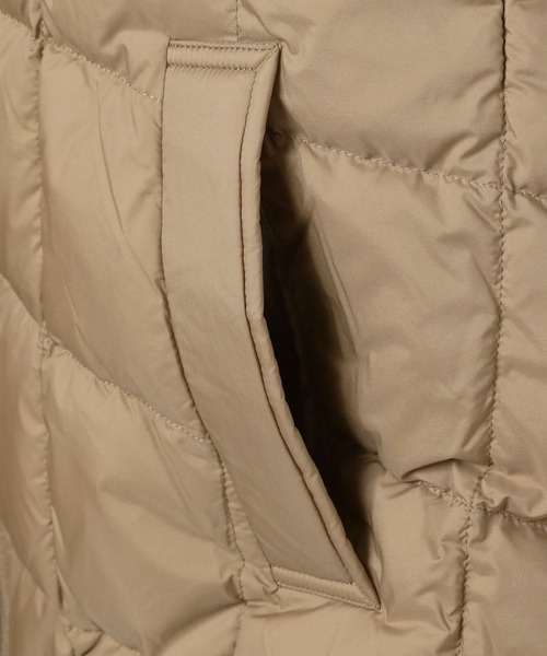 DANTON（ダントン）の「【DANTON(ダントン)】Aラインダウンジャケット（ダウンジャケット/コート・レディース・ブラック/ベージュ・MEDIUM/SMALL）」の8枚目の写真