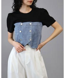 Bonjour Sagan｜ボンジュールサガンのTシャツ/カットソー（ブラック 