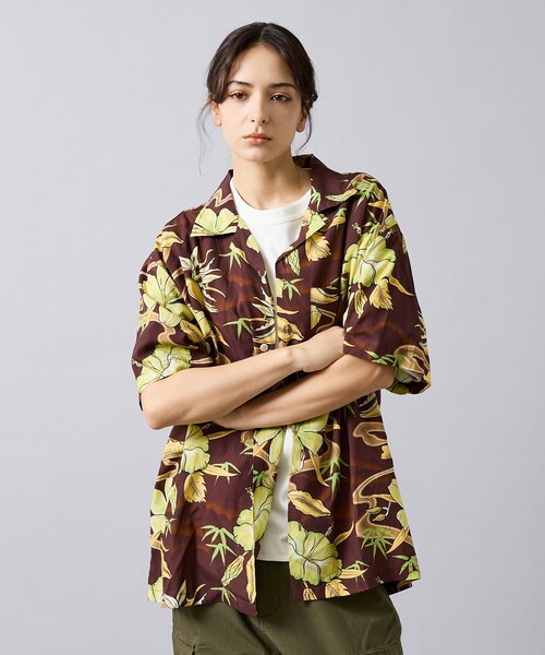 DEUS EX MACHINA（デウスエクスマキナ）の「【Deus Ex Machina / デウスエクスマキナ】Broadus Shirt / ボタニカル 半袖シャツ / ユニセックス（シャツ/ブラウス・メンズ・ブルー/ブラウン・M/S）」の5枚目の写真