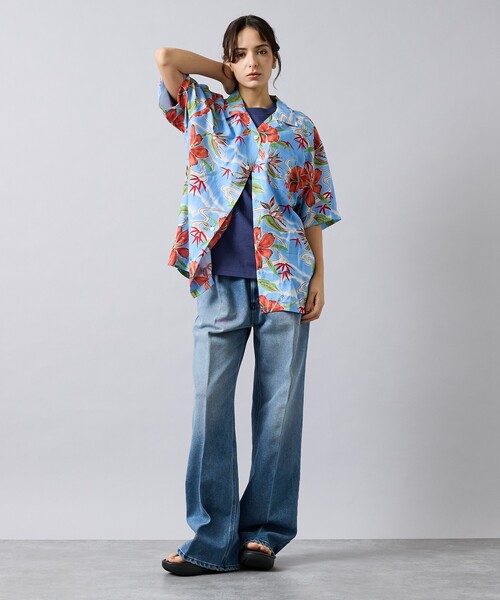 DEUS EX MACHINA（デウスエクスマキナ）の「【Deus Ex Machina / デウスエクスマキナ】Broadus Shirt / ボタニカル 半袖シャツ / ユニセックス（シャツ/ブラウス・メンズ・ブルー/ブラウン・M/S）」の8枚目の写真