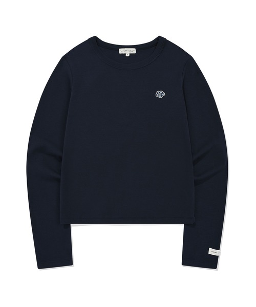 Wacky WiLLy(ワッキーウィリー)の「WOMEN'S BASIC COTTON LONG SLEEVE(Tシャツ/カットソー・レディース・ネイビー/ホワイト/ライトグレー・SMALL/MEDIUM)」の1枚目の写真