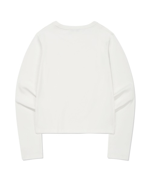 Wacky WiLLy(ワッキーウィリー)の「WOMEN'S BASIC COTTON LONG SLEEVE(Tシャツ/カットソー・レディース・ネイビー/ホワイト/ライトグレー・SMALL/MEDIUM)」の5枚目の写真