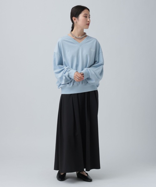 LEPSIM（レプシィム）の「Vネックアソート刺繍プルオーバー　639525（Tシャツ/カットソー・レディース・オフホワイト/チャコールグレー/ライトブルー・FREE）」の18枚目の写真