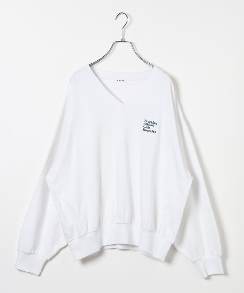 LEPSIM（レプシィム）の「Vネックアソート刺繍プルオーバー　639525（Tシャツ/カットソー・レディース・オフホワイト/チャコールグレー/ライトブルー・FREE）」の19枚目の写真
