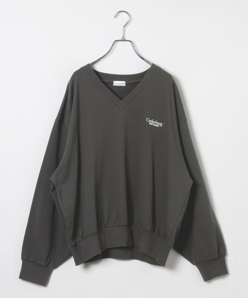 LEPSIM（レプシィム）の「Vネックアソート刺繍プルオーバー　639525（Tシャツ/カットソー・レディース・オフホワイト/チャコールグレー/ライトブルー・FREE）」の20枚目の写真