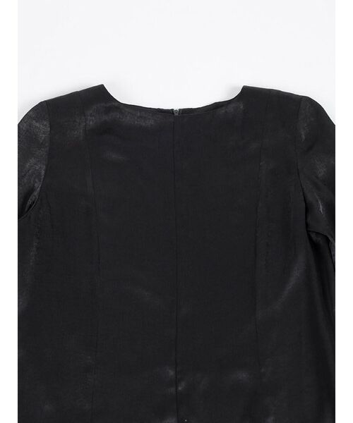 :ETHROF(イーサオブ)の「BELL SLEEVE I-LINE SATIN DRESS(ワンピース・レディース・ブラック・MEDIUM)」の17枚目の写真