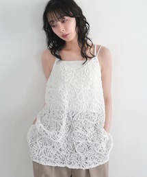 キャミソール（ホワイト/白色系・刺繍）ファッション通販 - ZOZOTOWN