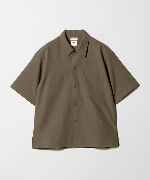 BEAUTY&YOUTH UNITED ARROWS(ビューティーアンドユースユナイテッドアローズ)の「KOMATSU PACK キャンプカラー ショートスリーブ シャツ GRANDE型 セットアップ対応 撥水 ウォッシャブル(シャツ/ブラウス・メンズ・ダークグレー/ネイビー/モカ・XL/L/M/S)」の22枚目の写真