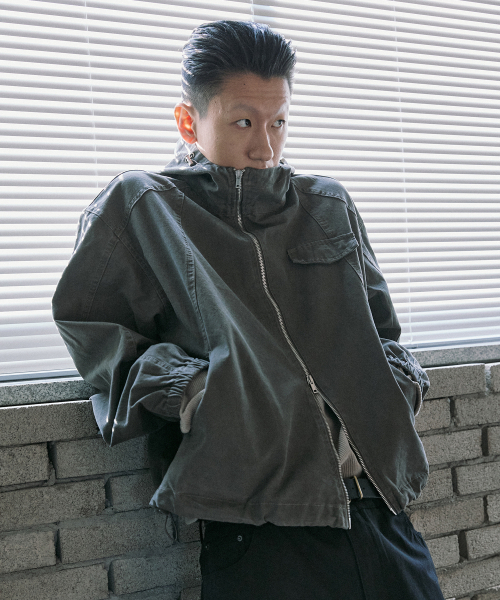 P.IN.O(ピインオ)の「フィールドコットンジッパージャケット - ウォッシュドブラウン(その他アウター・メンズ・その他・MEDIUM/LARGE)」の1枚目の写真