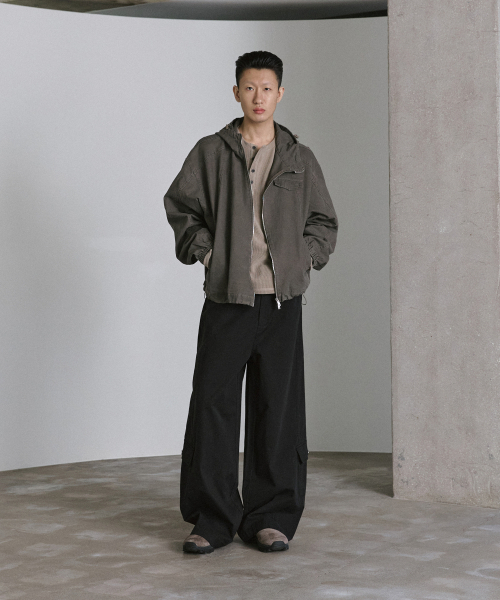 P.IN.O(ピインオ)の「フィールドコットンジッパージャケット - ウォッシュドブラウン(その他アウター・メンズ・その他・MEDIUM/LARGE)」の2枚目の写真