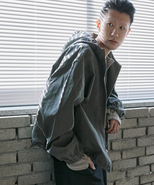 P.IN.O(ピインオ)の「フィールドコットンジッパージャケット - ウォッシュドブラウン(その他アウター・メンズ・その他・MEDIUM/LARGE)」の4枚目の写真