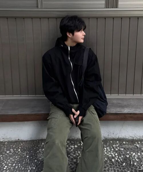 P.IN.O(ピインオ)の「フィールドコットンジッパージャケット - ウォッシュドブラウン(その他アウター・メンズ・その他・MEDIUM/LARGE)」の7枚目の写真