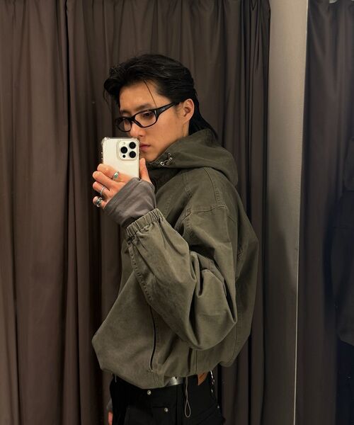 P.IN.O(ピインオ)の「フィールドコットンジッパージャケット - ウォッシュドブラウン(その他アウター・メンズ・その他・MEDIUM/LARGE)」の8枚目の写真