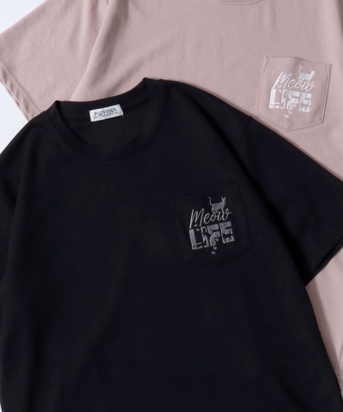 セール】Animal Embroidery Pocket T-Shirt/ポンチ アニマル ワン