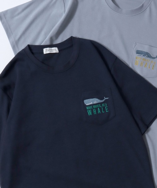 セール】Animal Embroidery Pocket T-Shirt/ポンチ アニマル ワン