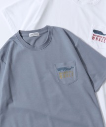 SITRY（シトリー）の「Animal Embroidery Pocket T-Shirt/ポンチ アニマル ワンポイント刺繍 ポケット 半袖Tシャツ レディース メンズ（Tシャツ/カットソー）」