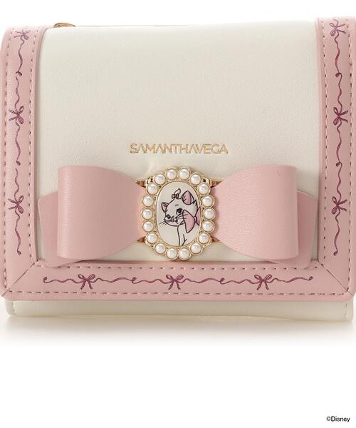 SAMANTHAVEGA(サマンサベガ)の「『おしゃれキャット マリー』コレクション 折財布(財布・レディース・ホワイト/ピンク・FREE)」の3枚目の写真