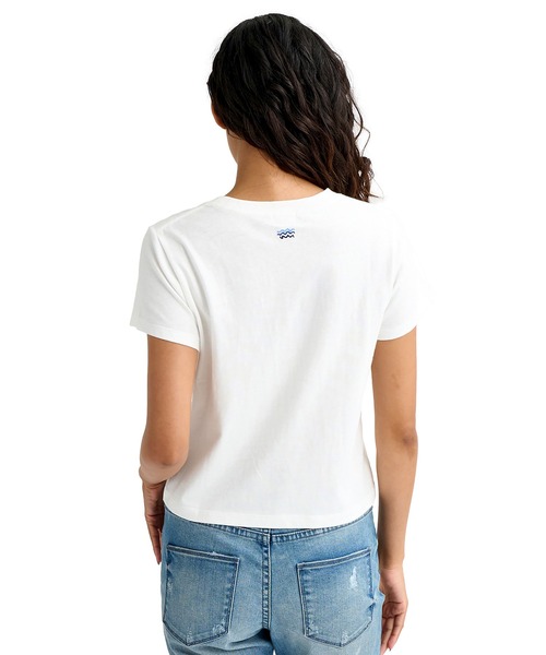 BILLABONG(ビラボン)の「BILLABONG/ビラボン 半袖 Tシャツ ロゴ ショート丈 BG013218(Tシャツ/カットソー・レディース・イエロー/ホワイト/ブラック・M/L)」の4枚目の写真