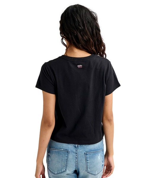 BILLABONG(ビラボン)の「BILLABONG/ビラボン 半袖 Tシャツ ロゴ ショート丈 BG013218(Tシャツ/カットソー・レディース・イエロー/ホワイト/ブラック・M/L)」の9枚目の写真