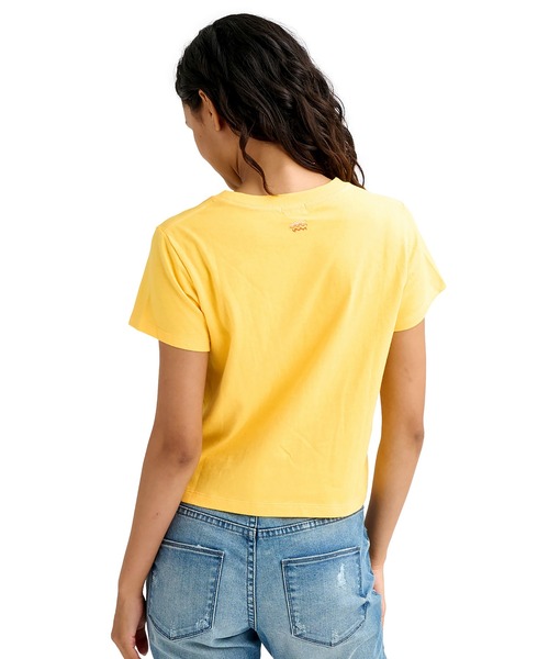 BILLABONG(ビラボン)の「BILLABONG/ビラボン 半袖 Tシャツ ロゴ ショート丈 BG013218(Tシャツ/カットソー・レディース・イエロー/ホワイト/ブラック・M/L)」の11枚目の写真