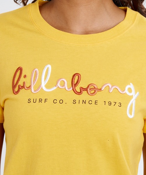 BILLABONG(ビラボン)の「BILLABONG/ビラボン 半袖 Tシャツ ロゴ ショート丈 BG013218(Tシャツ/カットソー・レディース・イエロー/ホワイト/ブラック・M/L)」の12枚目の写真