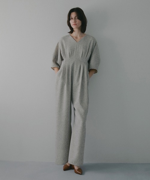 MANOF（マノフ）の「TWEED WIDE ALL IN ONE（つなぎ/オールインワン・レディース・その他/ブラック・S/M）」の3枚目の写真