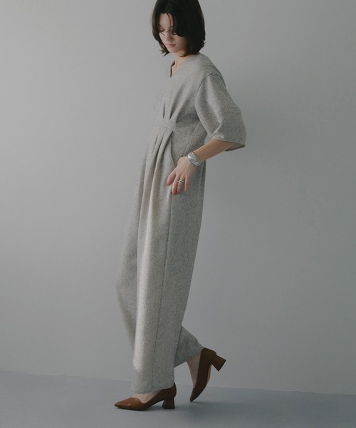 MANOF（マノフ）の「TWEED WIDE ALL IN ONE（つなぎ/オールインワン・レディース・その他/ブラック・S/M）」の6枚目の写真