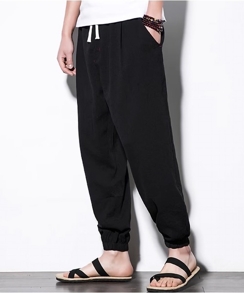 ARCADE（アーケード）の「綿麻リラックスジョガーリネンパンツ（その他パンツ・メンズ・チャコール/ブルー/グレー/ブラック・M/2XL/XL/L）」の10枚目の写真