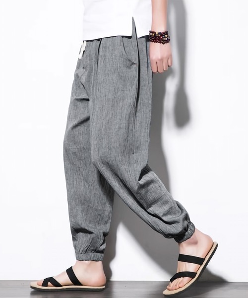 ARCADE（アーケード）の「綿麻リラックスジョガーリネンパンツ（その他パンツ・メンズ・チャコール/ブルー/グレー/ブラック・M/2XL/XL/L）」の17枚目の写真