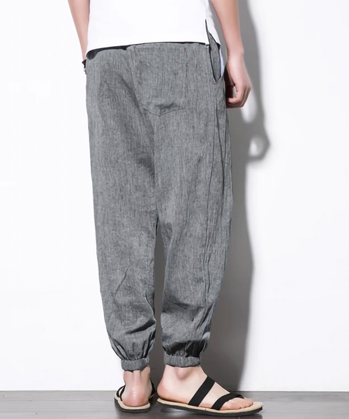 ARCADE（アーケード）の「綿麻リラックスジョガーリネンパンツ（その他パンツ・メンズ・チャコール/ブルー/グレー/ブラック・M/2XL/XL/L）」の20枚目の写真