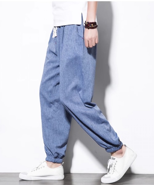 ARCADE（アーケード）の「綿麻リラックスジョガーリネンパンツ（その他パンツ・メンズ・チャコール/ブルー/グレー/ブラック・M/2XL/XL/L）」の21枚目の写真