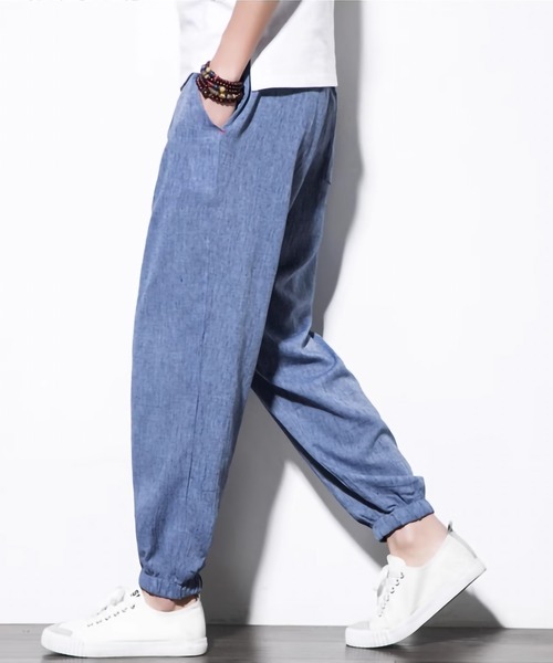 ARCADE（アーケード）の「綿麻リラックスジョガーリネンパンツ（その他パンツ・メンズ・チャコール/ブルー/グレー/ブラック・M/2XL/XL/L）」の22枚目の写真