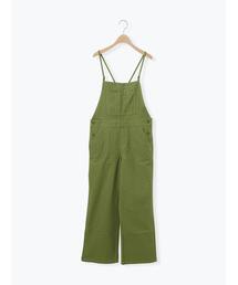 Samansa Mos2 | 配色ステッチサロペット(サロペット/オーバーオール)