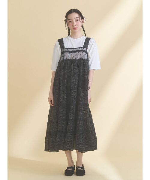 merry jenny(メリージェニー)の「ribbon dog collage tee(Tシャツ/カットソー・レディース・ブルー/オフホワイト/ピンク・FREE)」の10枚目の写真