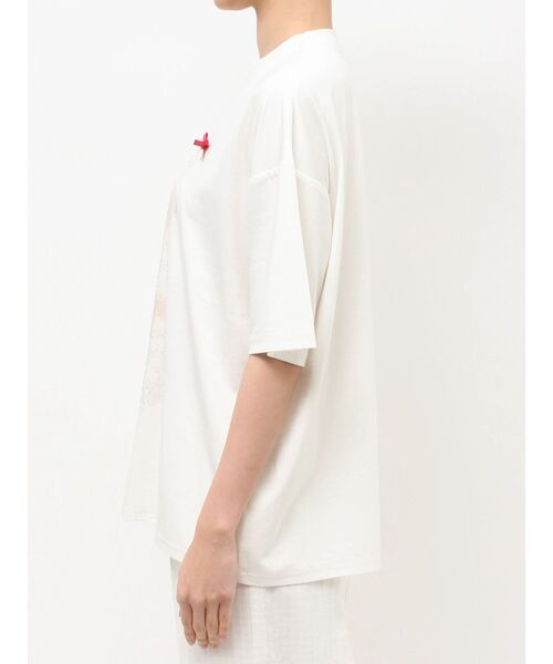 merry jenny(メリージェニー)の「ribbon dog collage tee(Tシャツ/カットソー・レディース・ブルー/オフホワイト/ピンク・FREE)」の14枚目の写真