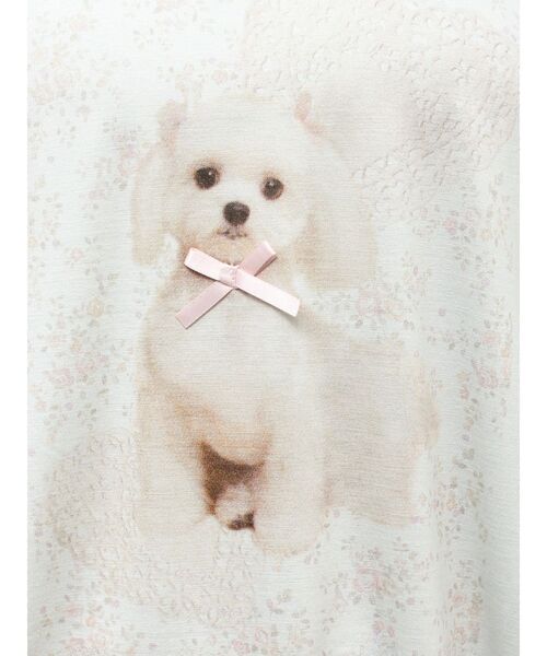 merry jenny(メリージェニー)の「ribbon dog collage tee(Tシャツ/カットソー・レディース・ブルー/オフホワイト/ピンク・FREE)」の22枚目の写真