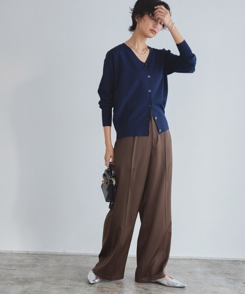 RASW（ラス）の「[RASW]サテンストレートパンツ（その他パンツ・レディース・ブラック/ブラウン・L/M/S）」の7枚目の写真