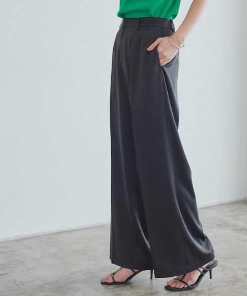 RASW（ラス）の「[RASW]サテンストレートパンツ（その他パンツ・レディース・ブラック/ブラウン・L/M/S）」の20枚目の写真