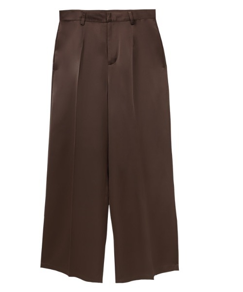RASW（ラス）の「[RASW]サテンストレートパンツ（その他パンツ・レディース・ブラック/ブラウン・L/M/S）」の15枚目の写真
